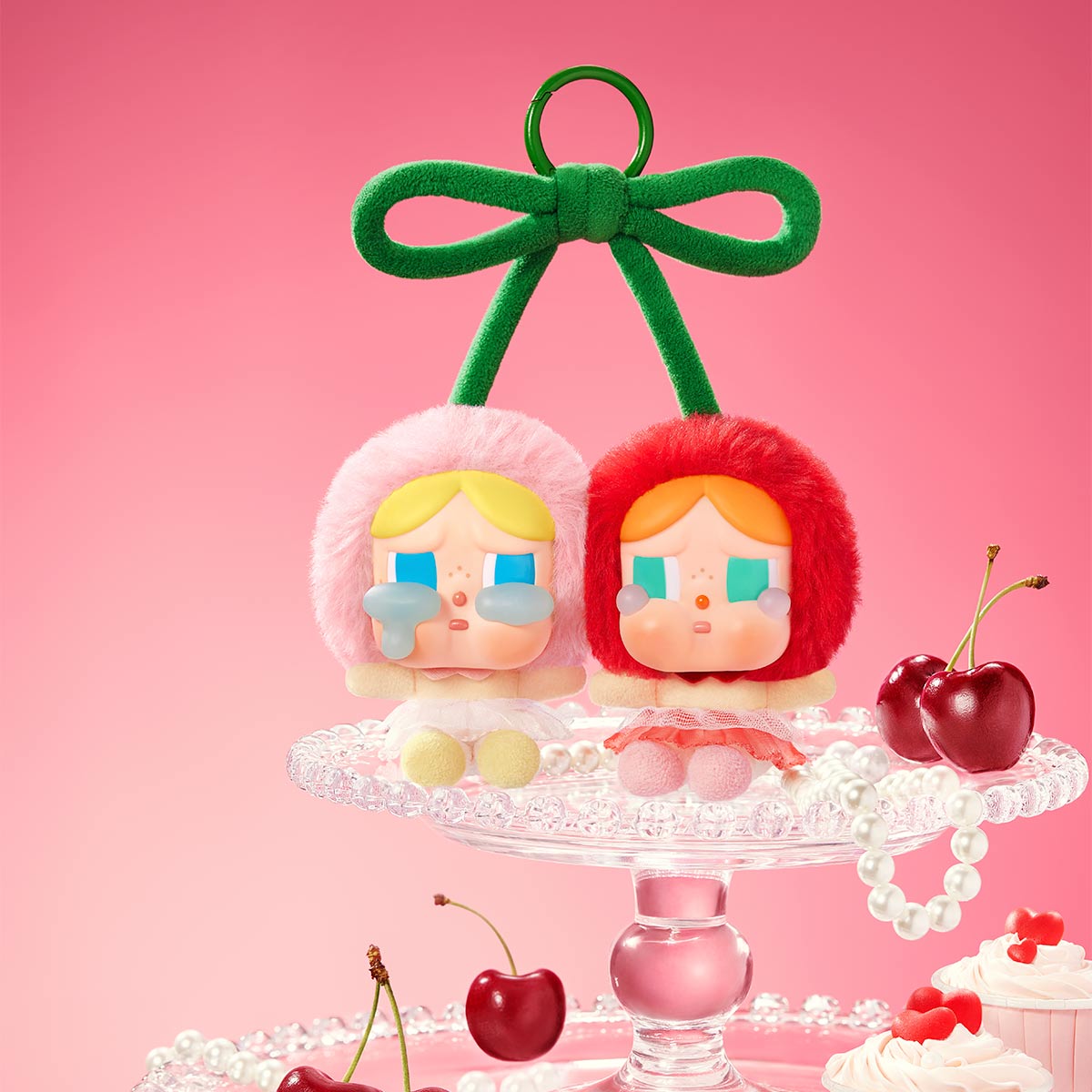 【Sale】CRYBABY Crying For Love Series-Vinyl Plush Hanging Card (Love You Cherry Much)