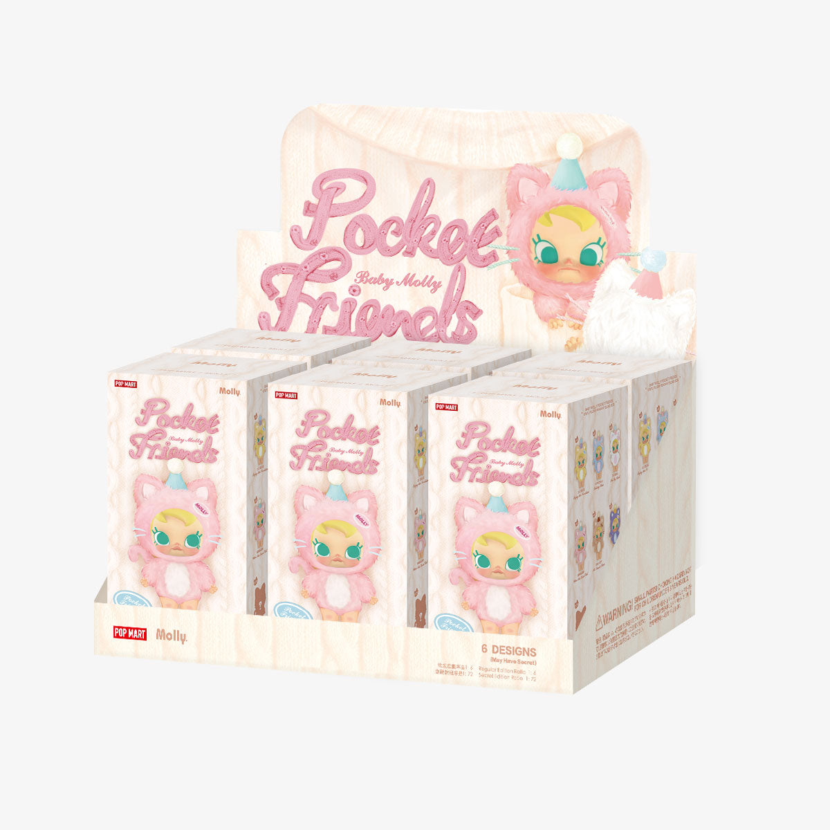 【Sale】Baby Molly Pocket Friends Series-Vinyl Plush Pendant Blind Box