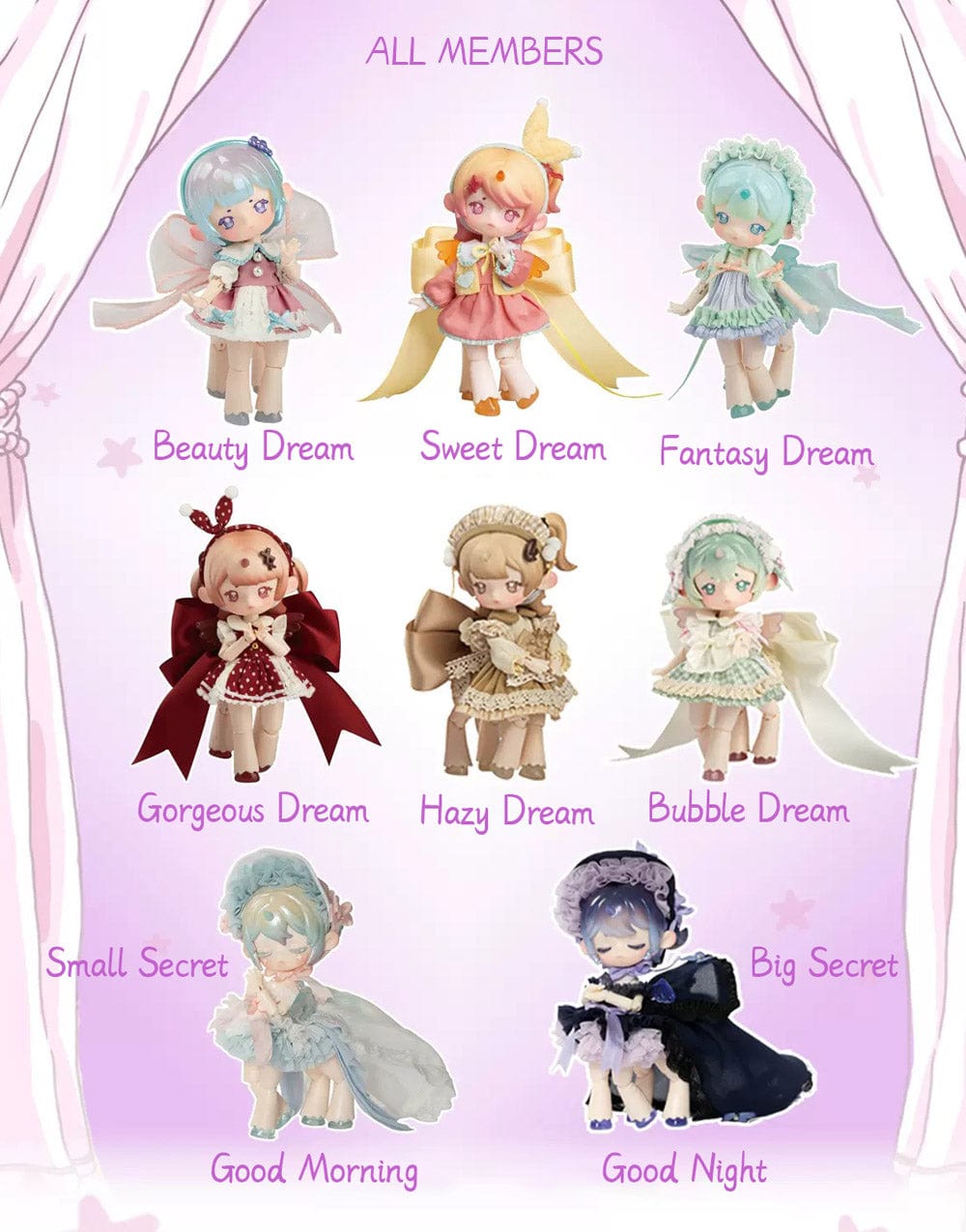 【Sale】Antu Dreamlike Tea Party Series BJD Blind Box