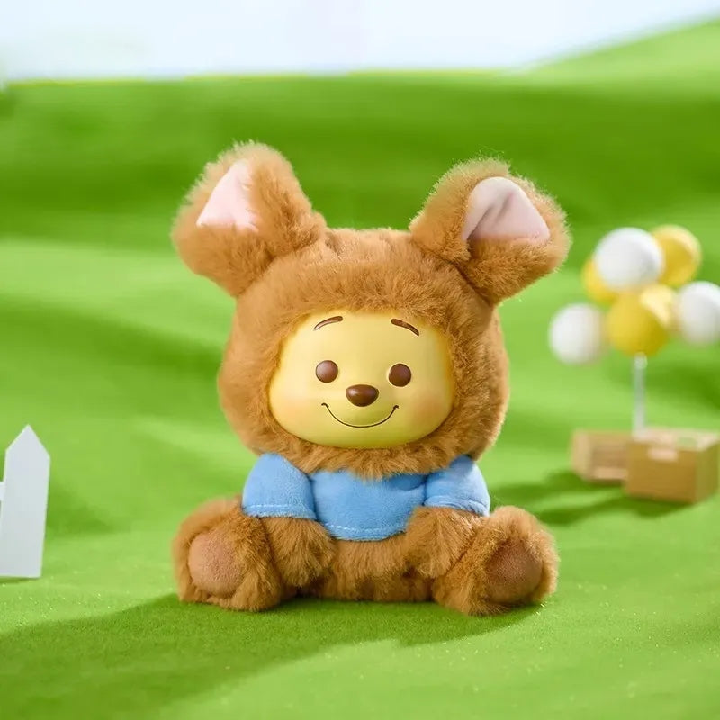 【Sale】Winnie-The-Pooh Collection Naughty Team Vinyl Plush Pendant Surprise Bling Box