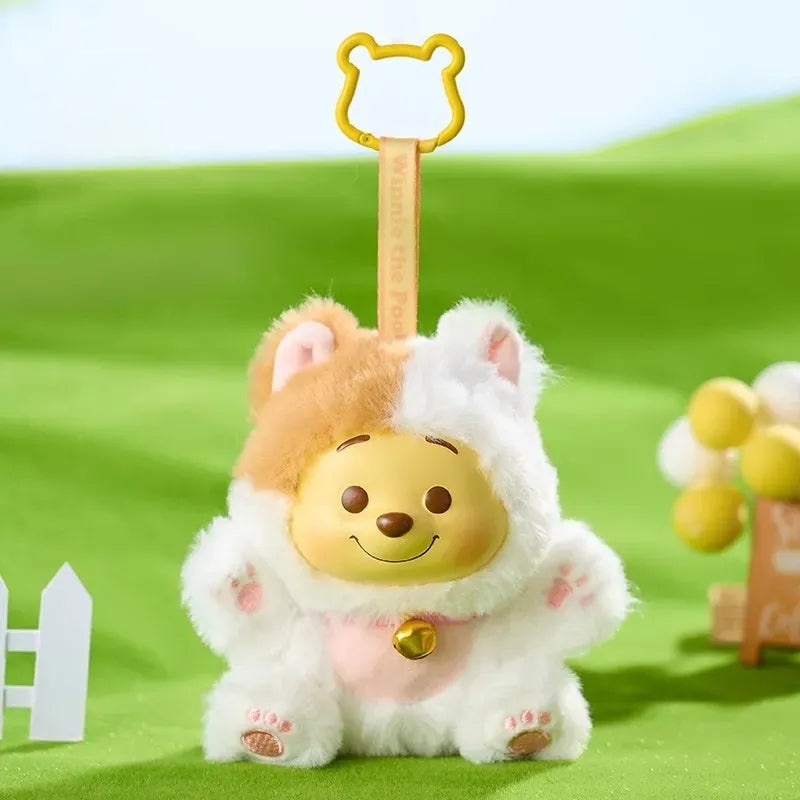 【Sale】Winnie-The-Pooh Collection Naughty Team Vinyl Plush Pendant Surprise Bling Box