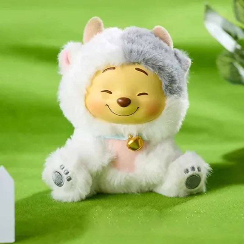 【Sale】Winnie-The-Pooh Collection Naughty Team Vinyl Plush Pendant Surprise Bling Box