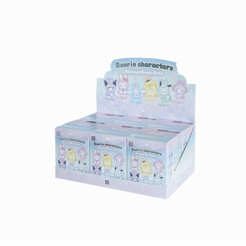 Sanrio Characters Diamond Bunny Baby Series Plush Figures Blind Box【TOP TOY】