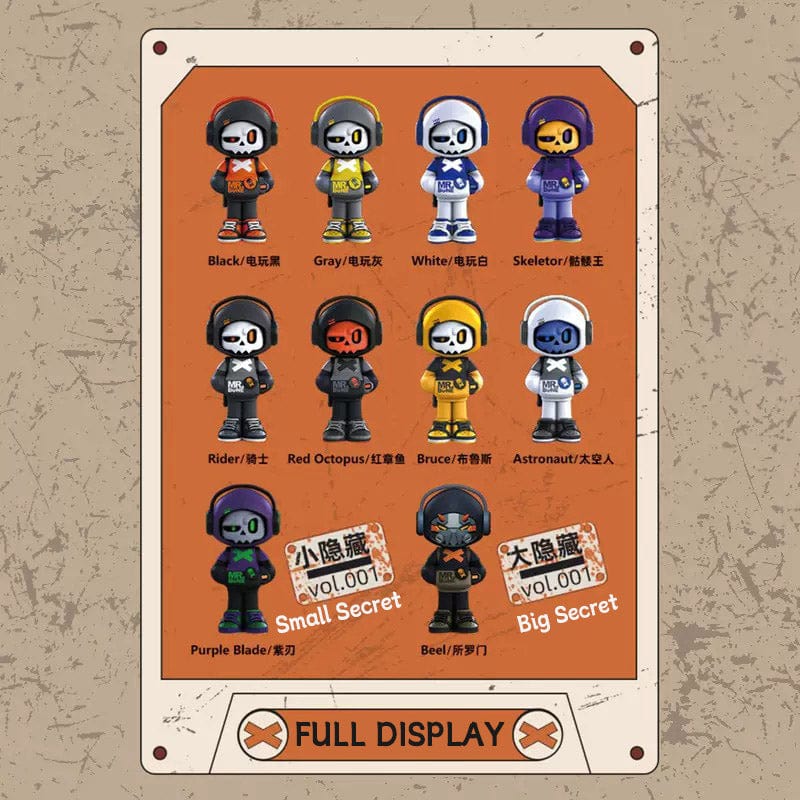 MR.BONE Video Game Boy & Skull Hero Series Blind Box (MINI STYLE)