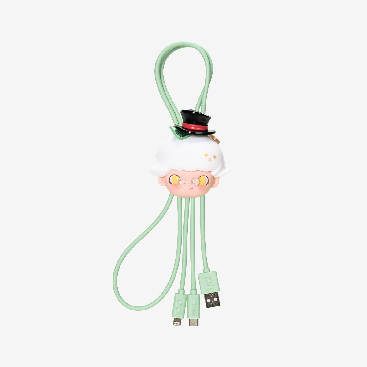 【Sale】DIMOO WORLD Series-2 in 1 Cable Blind Box-Phone Case-Airpods Pro