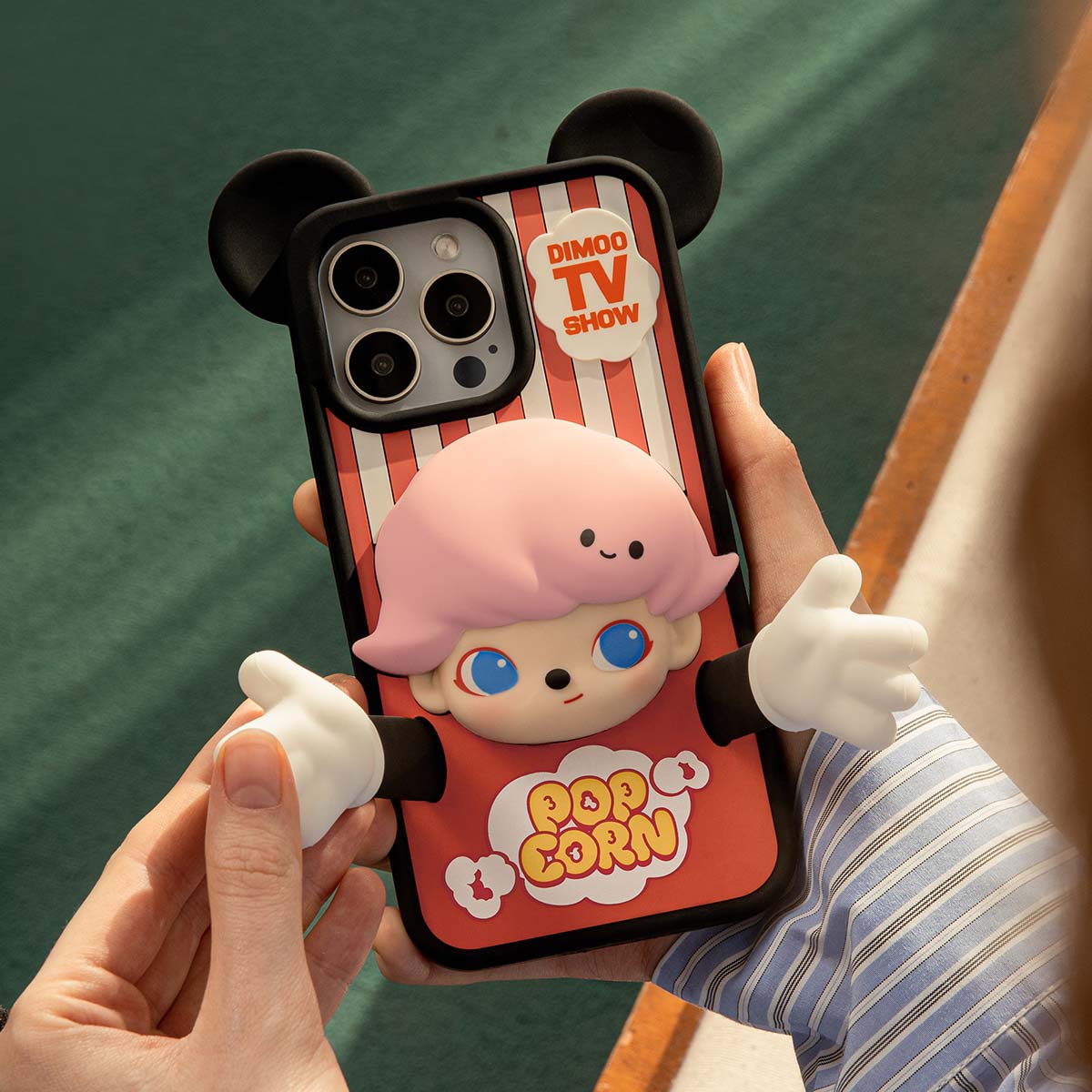 【Sale】DIMOO WORLD Series-2 in 1 Cable Blind Box-Phone Case-Airpods Pro