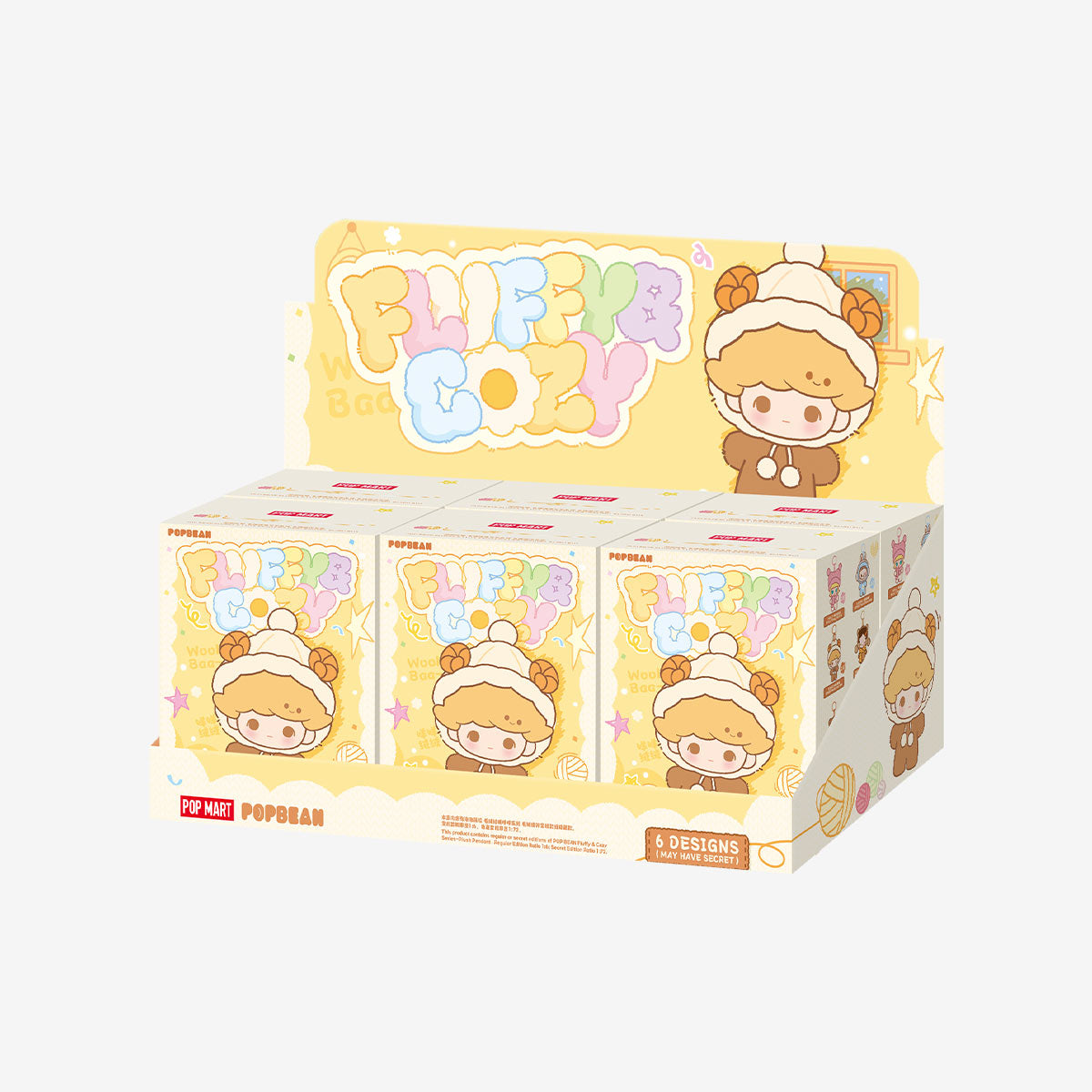 POP BEAN Fluffy & Cozy Series-Plush Pendant Blind Box