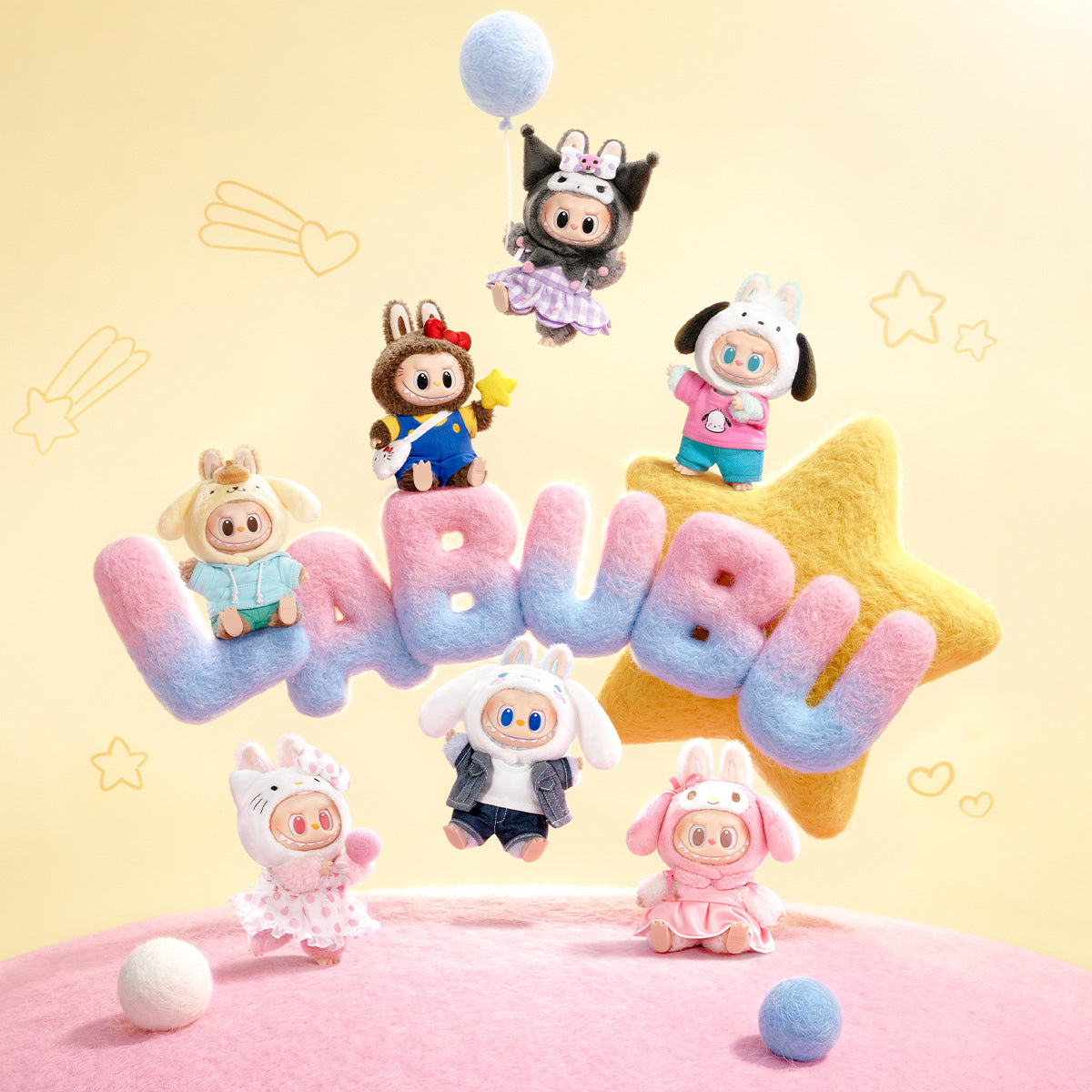 S201 - THE MONSTERS Friends Series Vinyl Plush Blind Box - K22