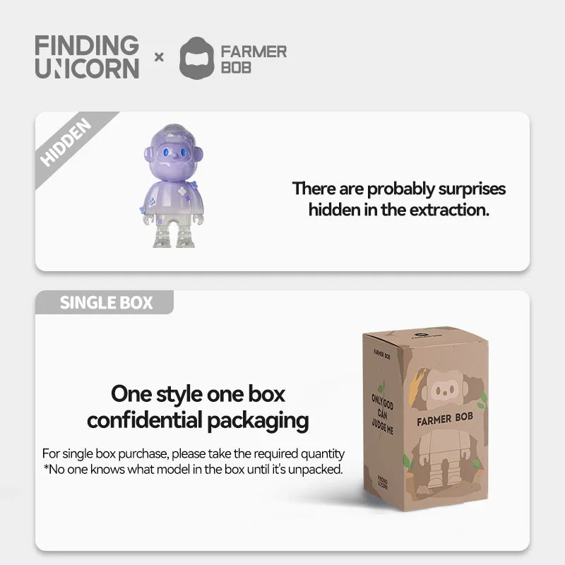 【New F.UN&TB】Finding Unicorn FARMER BOB Fragile Forest Series Blind Box