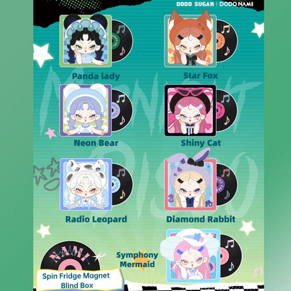 DODO NAMI Midnight Disco Series Refrigerator Magnet Blind Box【DODO Sugar】