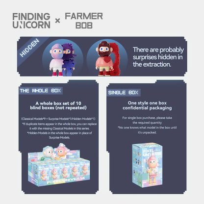 【New F.UN&TB】 FARMER BOB Next Generation·Pixel Universe Series Blind Box