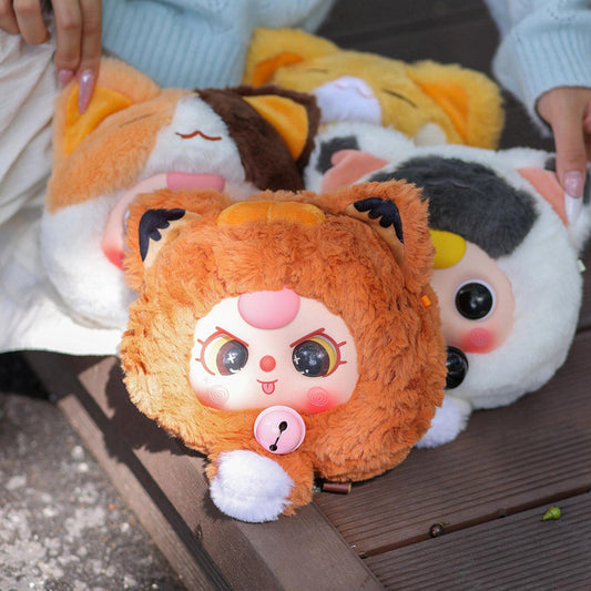 【Sale】Baby Three Fortune Cat Plush Zipper Bag Series Blind Box