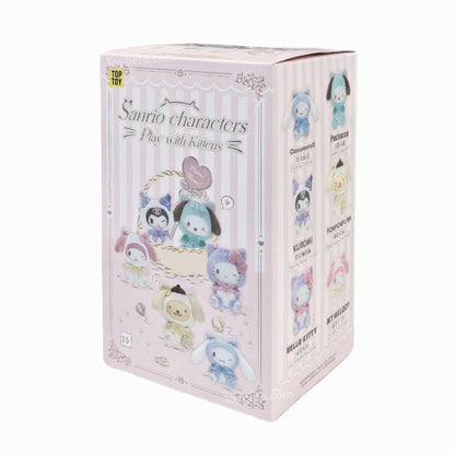 Sanrio Characters Play With Kittens Series Plush Pendant Blind Box