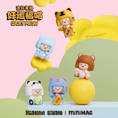 Mini Mag Lucky Meow Series Mini Blind Box Figures