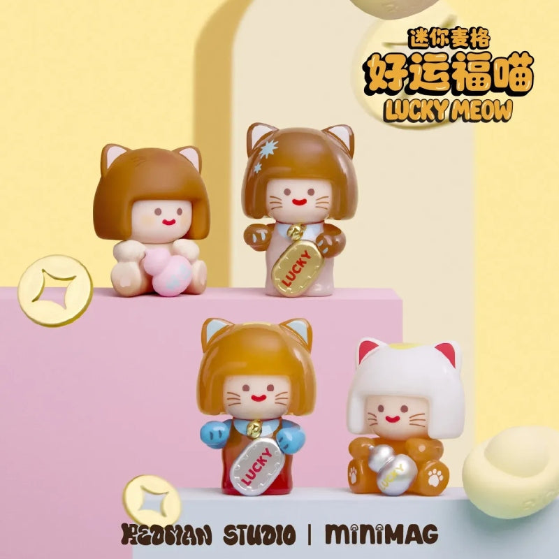 Mini Mag Lucky Meow Series Mini Blind Box Figures