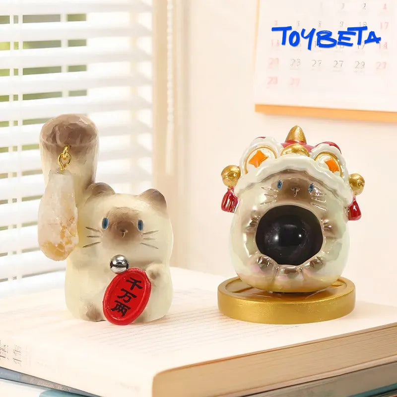 MaoMao-PAI Lucky Cat Energy Series Blind Box Mini Figures [Material: Resin]