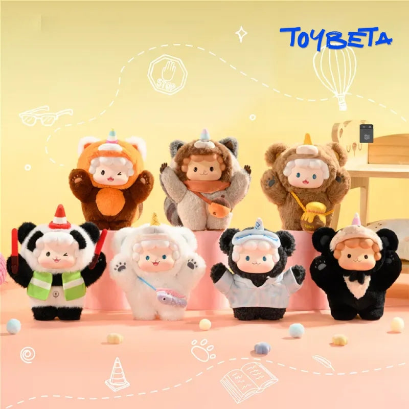 Gyun-V4 Crossbody Bear Series Plush Blind Box【TOP TOY】