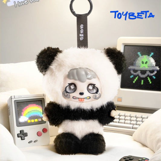 【TNTSpace】"Try To Cute It Out" Series-Kacha Bear Panda Plush Keychain Blind Box