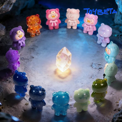 LuLu The Piggy-Teddy Mini Ore Collection Series Beans Blind Bag（4 PC）【TOYZEROPLUS】