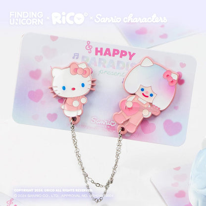 【F.UN-Badge】RiCO X Sanrio Badge Happy Paradise Series Blind Box