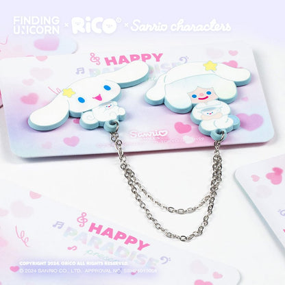 【F.UN-Badge】RiCO X Sanrio Badge Happy Paradise Series Blind Box