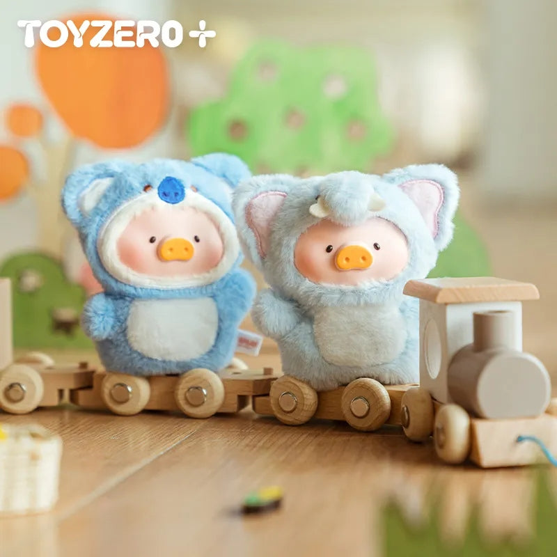 LuLu The Piggy Animal Party-Puppet Show PVC Face Plush Keychain Blind Box