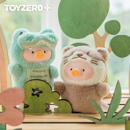 LuLu The Piggy Animal Party-Puppet Show PVC Face Plush Keychain Blind Box