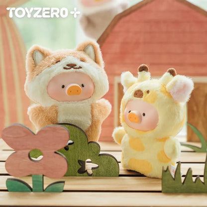 LuLu The Piggy Animal Party-Puppet Show PVC Face Plush Keychain Blind Box