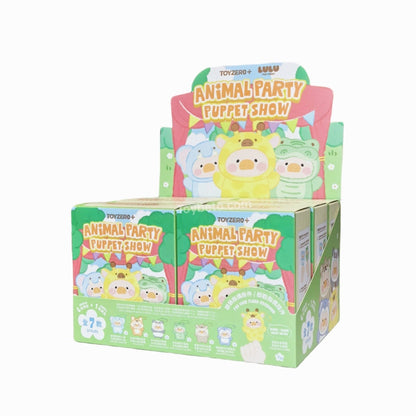 LuLu The Piggy Animal Party-Puppet Show PVC Face Plush Keychain Blind Box