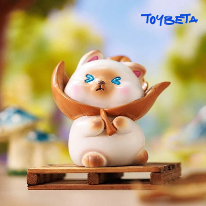 Leaf-Picking Meow Series Blind Box Mini Figures [Material: Resin]