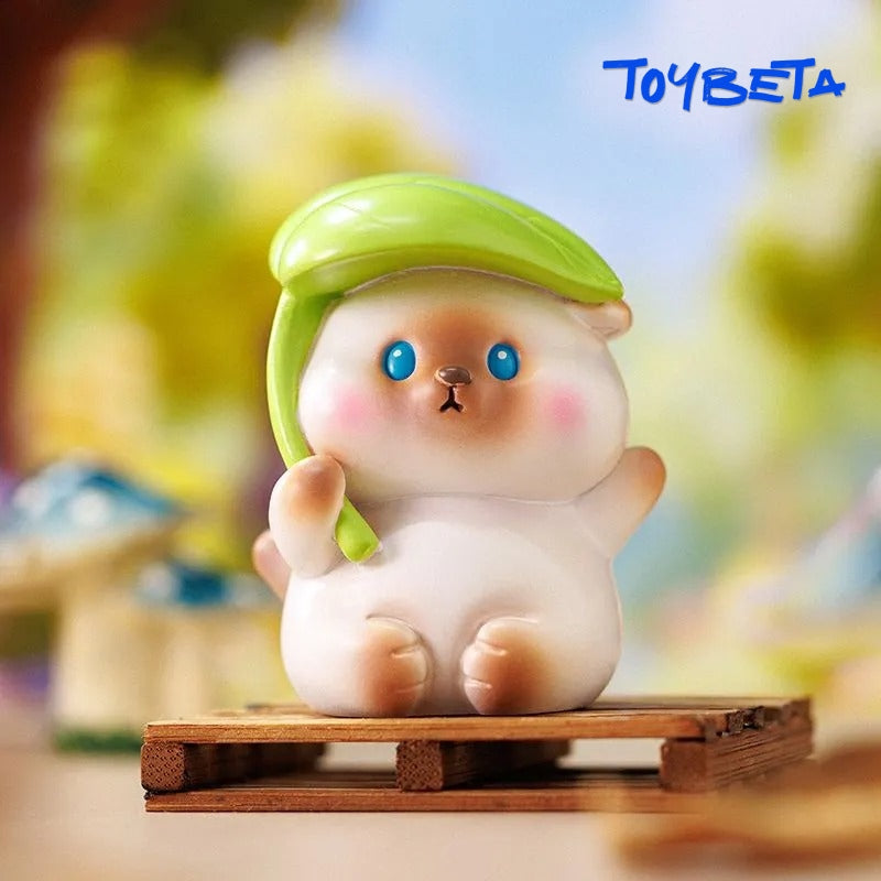 Leaf-Picking Meow Series Blind Box Mini Figures [Material: Resin]