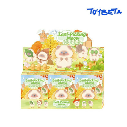 Leaf-Picking Meow Series Blind Box Mini Figures [Material: Resin]
