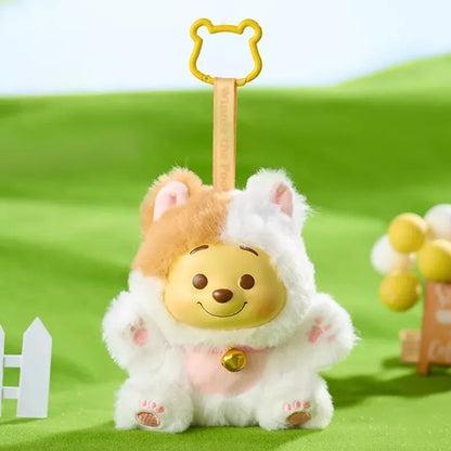 【Sale】Winnie-The-Pooh Collection Naughty Team Vinyl Plush Pendant Surprise Bling Box