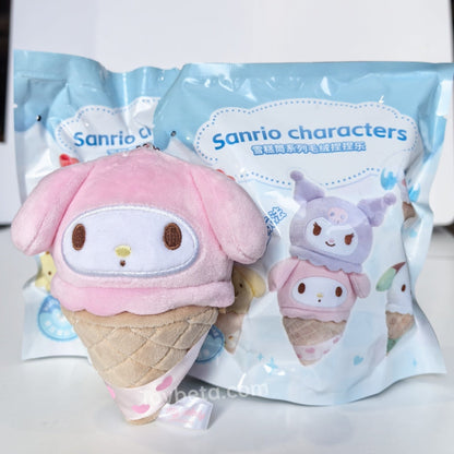 Sanrio Characters Ice Cream Cones Series Squishy Plush Blind Box