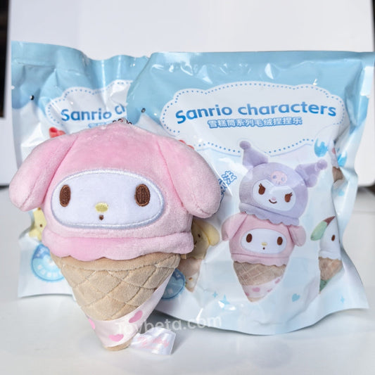 Sanrio Characters Ice Cream Cones Series Squishy Plush Blind Box