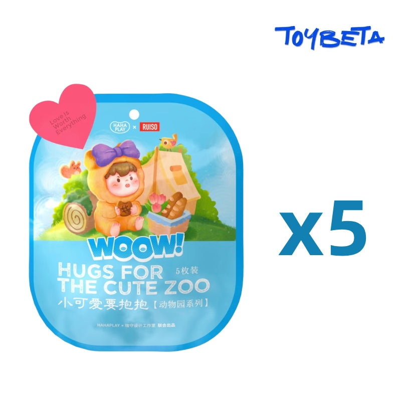 WOOW Hugs For The Cute Zoo Series Beans Blind Bag（5 PC）