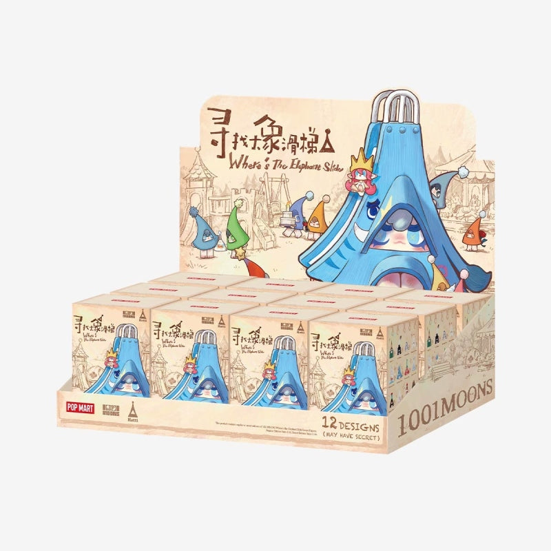 1001MOONS Where’s the Elephant Slide Series Blind Box Figures