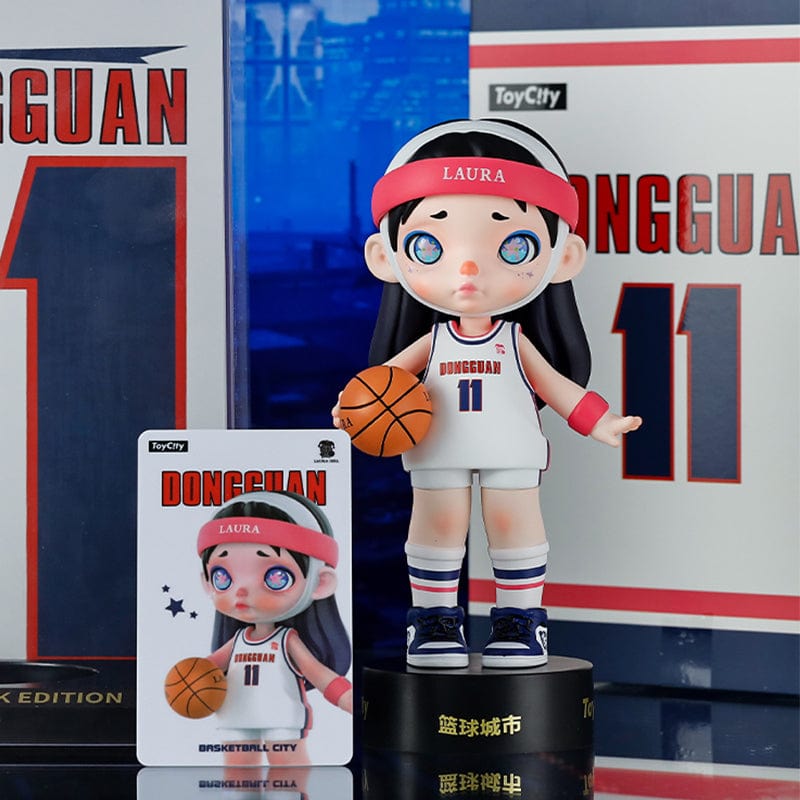 Toy shops City Laura 150% Big Figure Basketball City White